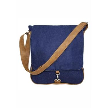 Imagem de Bolsa Lenna's Prem Transversal L068 Jeans Azul