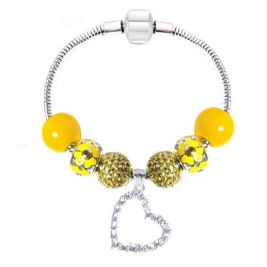 Imagem de Pulseira com pingente Pandora para o mês todo, melhores presentes de aniversário para mulheres e meninas, joias DIY, 7.1 inch, Cristal, Zircônia cúbica