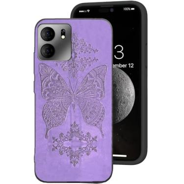 Imagem de DAMONDY Capa compatível com Tracfone BLU View 5, BLU View5 B160V, linda capa de telefone com borboleta 3D para mulheres, meninas, meninos, capa de corpo inteiro de TPU macio à prova de choque para BLU