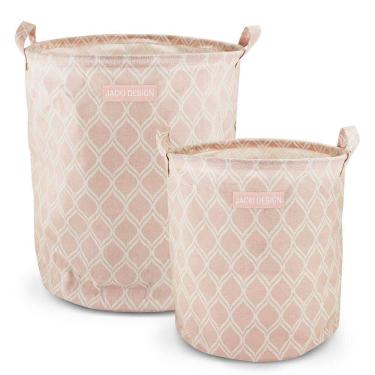 Imagem de Conjunto De Cesto Para Roupa M E G Rosa - Listrada