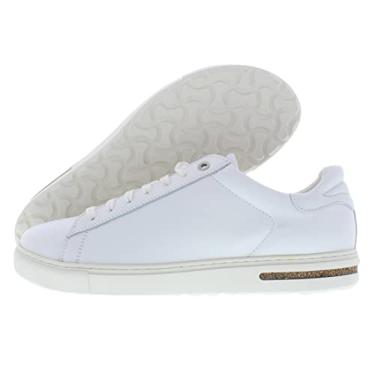 Imagem de Birkenstock T nis unissex Bend, White Leather, 7-7.5