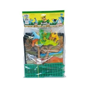 Imagem de Gulliver Playset Tapete Grande Zoológico Figuras, Arvores e Cercas
