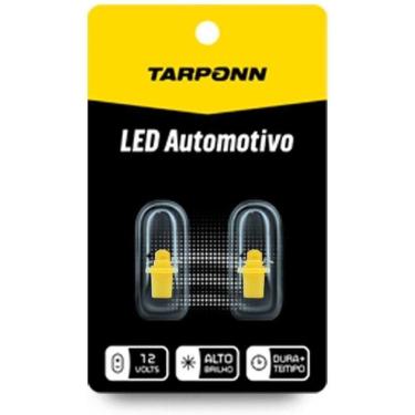 Imagem de Par Lâmpada Led Painel Pinguinho T5-Base Amarela 12V