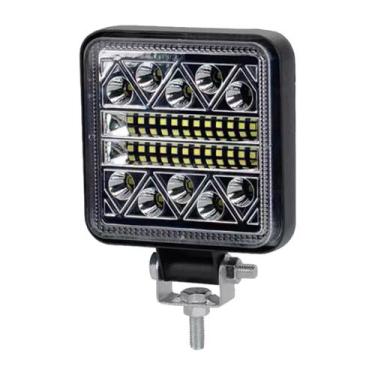 Imagem de Farol de Milha Led Quadrado 102w 34 Leds 12v 24v 36v Carro Moto Caminh