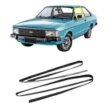 Imagem de Jogo Borracha Vidro Canaleta Corcel 2 Belina 2 Del Rey - Disk Bor