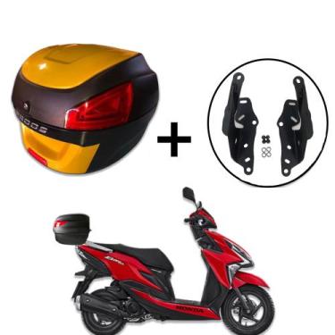 Imagem de Bauleto Awa Proos 29 litros + Suporte Baú Honda Elite 125, Dourado