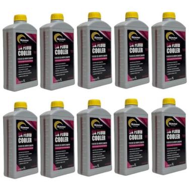 Imagem de 10 Fluido De Radiador Aditivo Pronto Uso Rosa  Skimmer 1 Lts