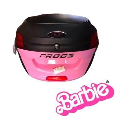 Imagem de Baú Bauleto Para Moto Awa Proos 34 Litros Rosa (Barbie)