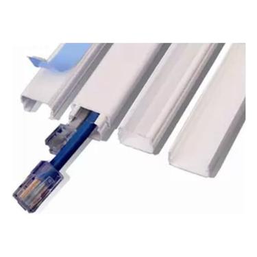 Imagem de 10 Metros Canaleta De Fio 20x10mm Cabo Escond Proteg Organiz