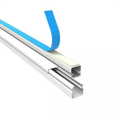 Imagem de 8 Metros Canaleta 10x10mm Fina Fininha Cabo Esconde Fio