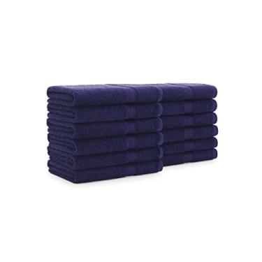 Imagem de Arkwright Hand Towels - (Pack of 12) 475 GSM Absorbent Bathroom Towel, Quick Dry Cotton, Perfect for Home, Resort, Spa, Hotel, and Shower, 16 x 27 in, Navy