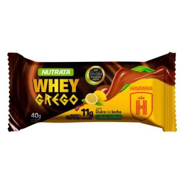Imagem de Barra de Proteína Whey Grego Nutrata Sabor Doce de Leite e Limão Sicil