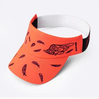 Imagem de Viseira para Corrida HUPI Asas Laranja Neon, Alaranjado