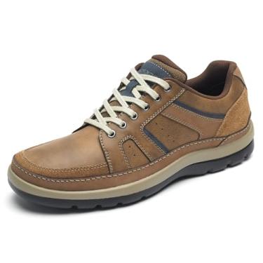 Imagem de Rockport Tênis masculino Get Your Kicks Mudguard Blucher, Tan Embossed, 39