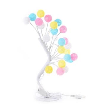 Imagem de Luminária Cerejeira Bolhas 4cm 24L Br Quente 43cm Decoração de Natal -