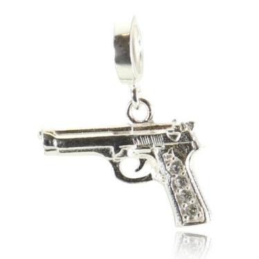 Imagem de Berloque Arma Pistola Prata Legitima 925 - Lojas La&Ny