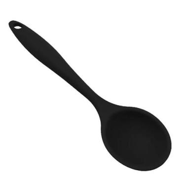 Imagem de Colher Pegar Arroz de Silicone 27X6cm Antiaderente Não Risca - SQ Impo