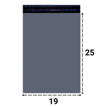 Imagem de 50 Envelopes De Segurança com Bolha 19 x 25 Cinza para Envios Correios