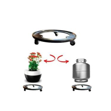 Imagem de Suporte Para Botijao De Gas Reforcado 3 rodas - Funditex