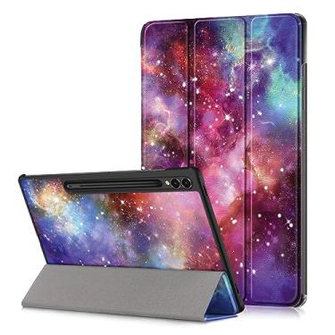 Imagem de Xuanbeier Capa para Samsung Galaxy Tab S10 Plus/S9 FE Plus 31.5 cm (SM-X610/X616)/S9 Plus 31.5 cm 2023, capa protetora rígida fina com função de despertar/hibernar automaticamente, Galaxy