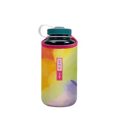 Imagem de Sok It BotlSok Capa de neoprene isolada para garrafa de água (cor Burst, serve para 946 ml Nalgene)