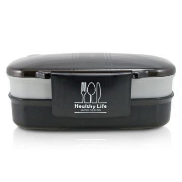 Imagem de Pote Marmita De 2 Andares 1200ml Concept Mais Preto