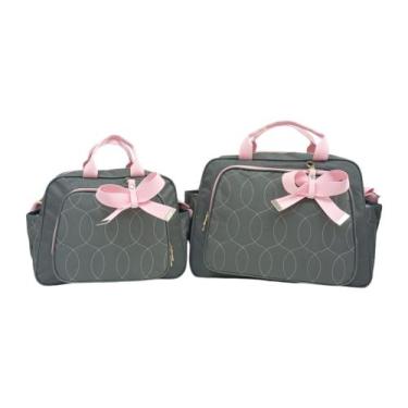Imagem de Kit bolsa maternidade Laços de Carinho Hyno kids, Chumbo Feminino