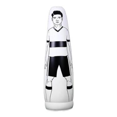 Imagem de Pegciuho Boneco de Treinamento de Futebol Inflável, Saco de Pancadas de Boxe, Saco de Pancadas, Chute Livre, Equipamento de Goleiro, Copo para Adultos E Crianç, branco 205cm