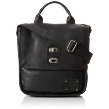Imagem de Will Leather Goods Bolsa carteiro masculina Bowdie pequena transversal, Voltar, tamanho nico