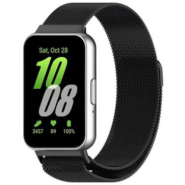 Imagem de Pulseira Milanese Magnética Preta Para Galaxy Fit 3 - Blance