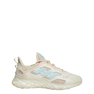 Imagem de adidas Tênis feminino Web Boost, Off White/Zero Metalic/Ecru Tint, 35