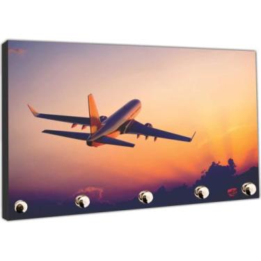 Imagem de Porta Chaves Avião Boeing Casa Escritório Organizador RC001 - Vital Pr