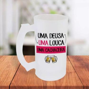 Imagem de Caneca De Chopp Jateada Personalizada Amiga Parceira Cachaceira Frases