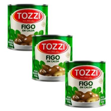 Imagem de Kit 3 Latas de Figo Em Calda Tozzi 850g