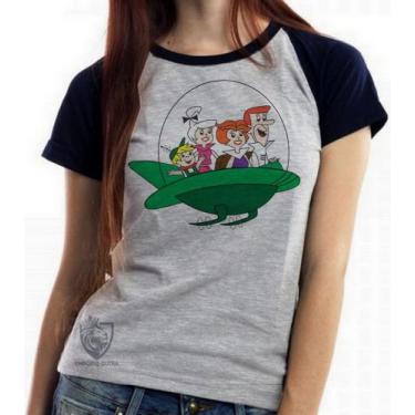 Imagem de Baby look blusa feminina ou Camiseta unissex Os Jetsons nave - Empório