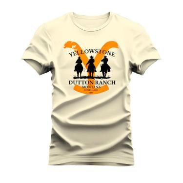 Imagem de Camiseta Plus Size Estampada Algodão Tecido Macio Faroeste - Vida Coun