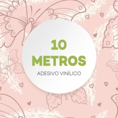 Imagem de Papel De Parede Borboletas Rosa Quarto Menina Coração - Criptonita, 10