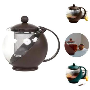 Imagem de Chaleira de Vidro Com Infusor 750ml Filtro em Inox Chá Café - Fx, Marr