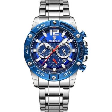 Imagem de Relógio de quartzo luminoso impermeável masculino, marca binbond, Prat