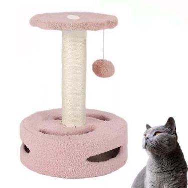 Imagem de Arranhador para Gatos Bola Brincadeira Arranhar Brincar Pet Shop Sisal