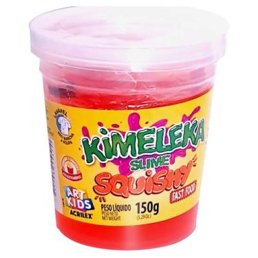 Imagem de Slime Kimeleka Squishy Fast Food Pote Unidade 150g - Art Kids, Vermelh