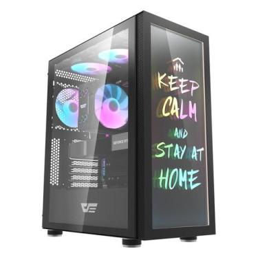 Imagem de Gabinete Gamer Darkflash Dk210 Graffiti /painel Frontal Argb, Preto