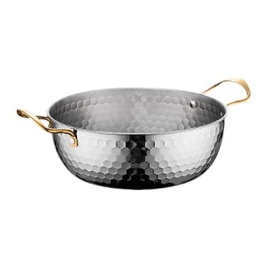 Imagem de ＫＬＫＣＭＳ Pote Coreano para Macarrão Instantâneo, Utensílio de Frutos do Mar para Casa, Panela de Cozinha e Restaurante, 18cm