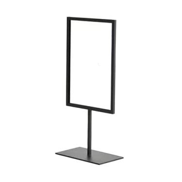 Imagem de KiBcsLic Suporte de placa Suporte de etiqueta de preço Pedestal Suporte de pôster de etiqueta promocional versátil e resistente, Preto, L