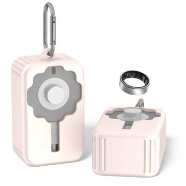 Imagem de Wacanc Capa protetora de silicone para carregador Oura Ring 4, compatível com Oura Ring Charger tamanho 4/5/6/7/8/9/10/11/12/13/14/15, à prova de choque, apenas capa