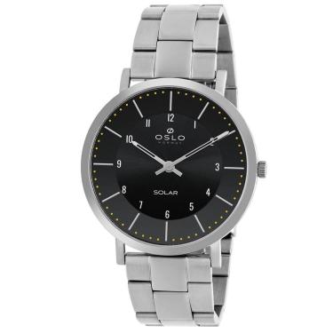 Imagem de Relógio Oslo Masculino Ombsssvs0001 P2Sx Slim Solar Prateado