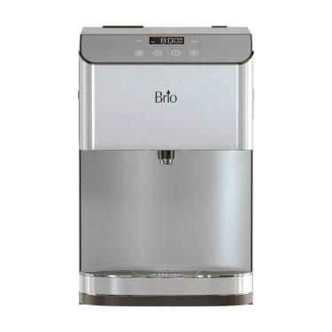 Imagem de Filtro de Água de Bancada sem Instalação com Autolimpante, Filtro de 3 Estágios e Luz Noturna LED, 110V Brio, Cinza