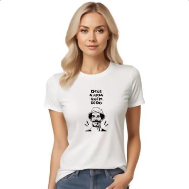 Imagem de Camiseta Baby Look Deus ajuda quem cedo madruga - Alearts, M