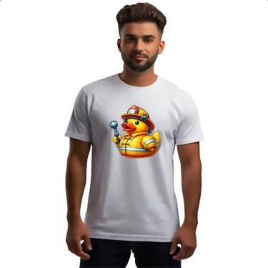 Imagem de Camiseta Unissex Patinho de borracha Bombeiro - Alearts, M
