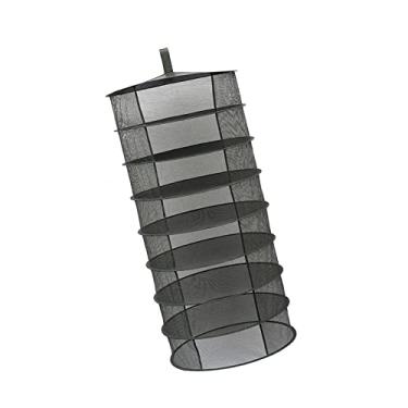 Imagem de Cremalheira de Secagem de Malha, Rede de Secagem de Cesta Suspensa, Diâmetro de 600mm, para Plantas de Botões de Flores de Ervas (4, 6, 8 camadas) (8 camadas)